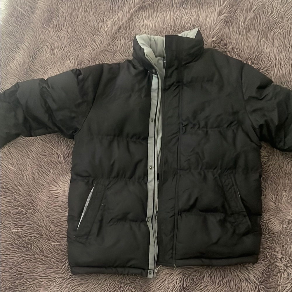 Kids Black Puffer Jacket